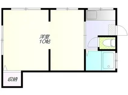 小野荘(1K/1階)の間取り写真