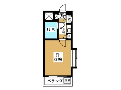 プリンス オブ オレンジ 横浜(1K/3階)の間取り写真