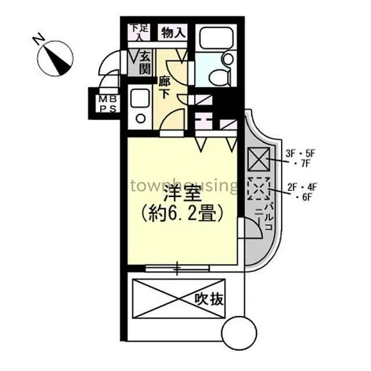 ライオンズマンション東新小岩 7階階 間取り