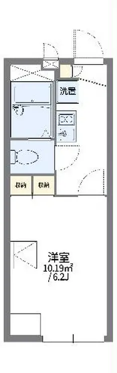 レオパレスみすずが丘 2階階 間取り