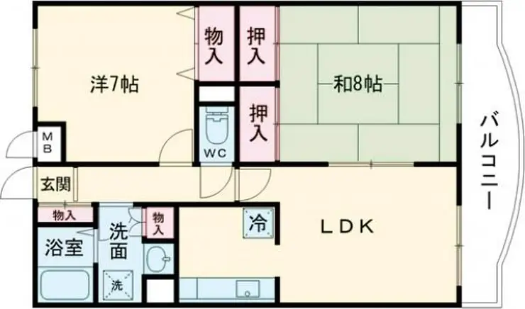 アベニール 4階階 間取り