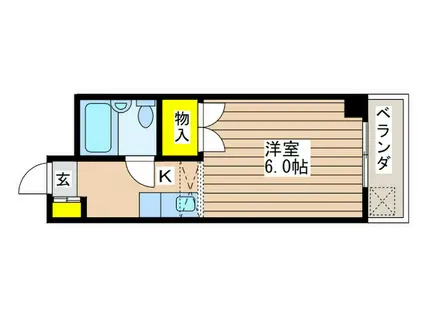 メゾンリバーサイド(1K/1階)の間取り写真