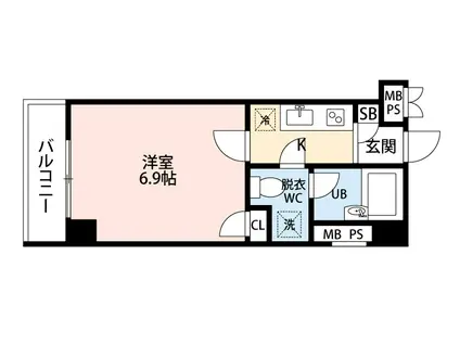 シティ高井戸(1K/4階)の間取り写真