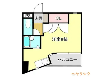 カーサ藤が丘(ワンルーム/3階)の間取り写真