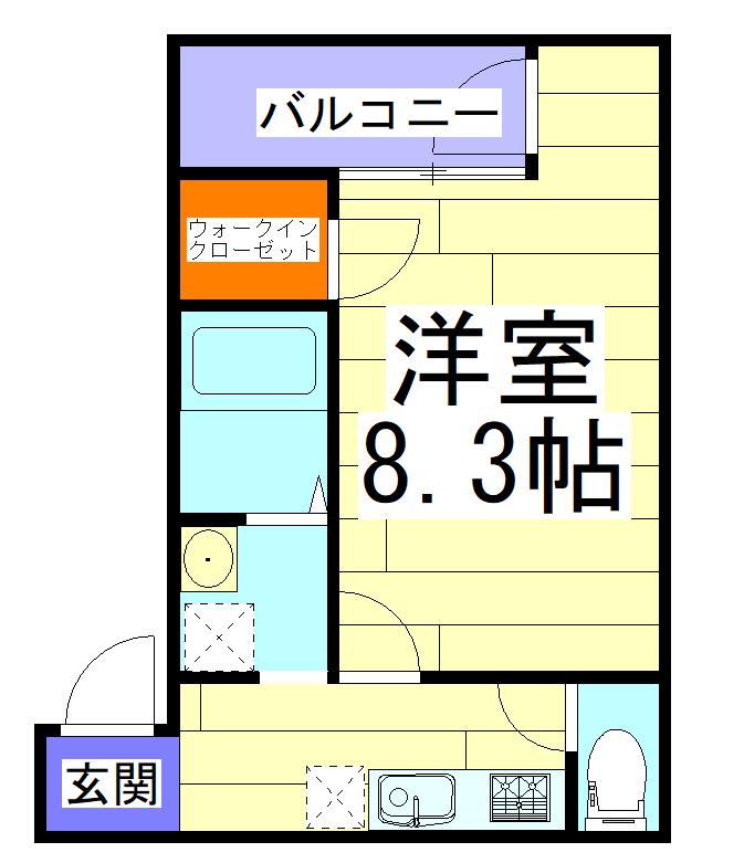 フジパレス松下町I番館(1K/1階)の間取り写真