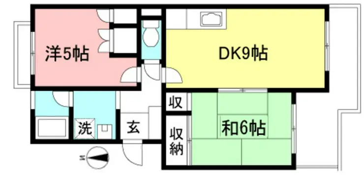 エミナース南生田 2階階 間取り