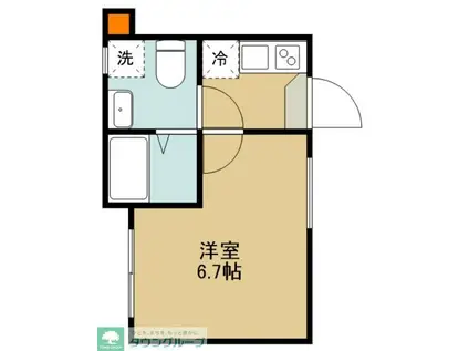 SOLENA瑞江(1K/3階)の間取り写真