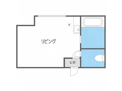 シエナ円山(ワンルーム/3階)の間取り写真