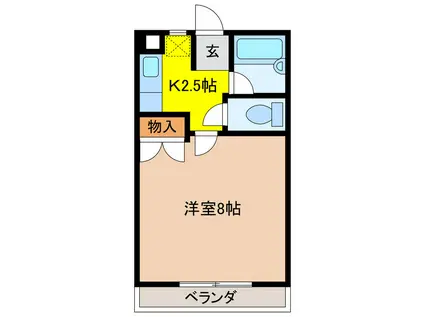 モアメゾン領家(1K/3階)の間取り写真