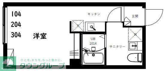 NOVEL COURT 西新井(ワンルーム/3階)の間取り写真