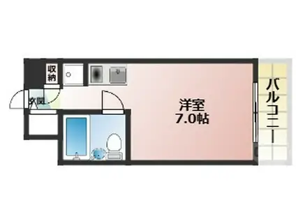 藤和シティーコープ新大阪(1K/6階)の間取り写真