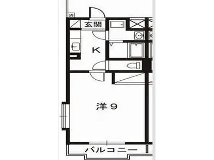 RASPINI(1K/2階)の間取り写真