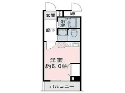 ライオンズ東中野(ワンルーム/3階)の間取り写真