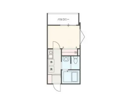 MELLAS新秋津(1K/2階)の間取り写真