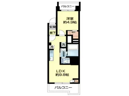 錦糸町第7ウィーンハイツ(1LDK/2階)の間取り写真