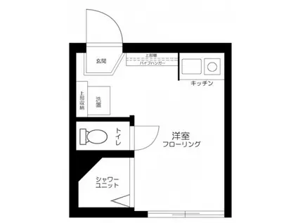 グレースベガ(ワンルーム/1階)の間取り写真
