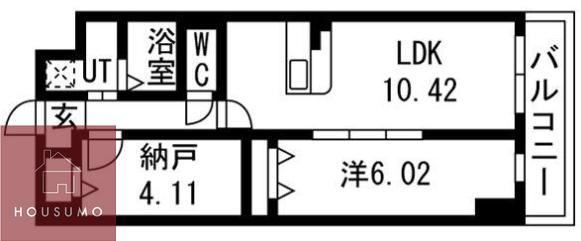 アーバンパーク新大阪(1SLDK/6階)の間取り写真