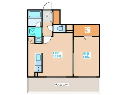 LIEN MARUYAMA(1LDK/3階)の間取り写真