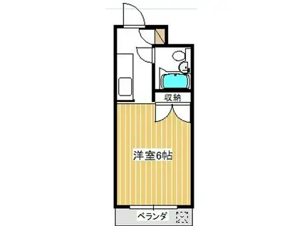 プラザ・ドゥ・ダフネ南砂B棟(ワンルーム/2階)の間取り写真