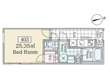 REVE RESIDENCE 中野坂上(1K/4階)の間取り写真