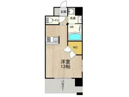 PHOENIX CLOVE TOMOI(ワンルーム/2階)の間取り写真