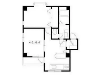 クレスト高輪(2DK/2階)の間取り写真