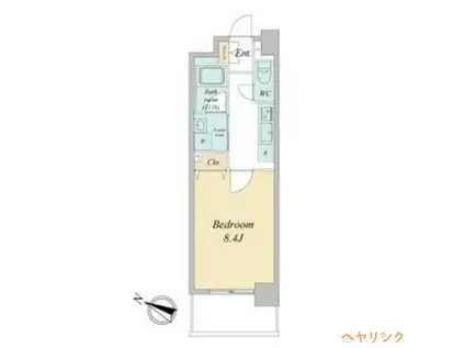 RIDGE大曾根(1K/4階)の間取り写真