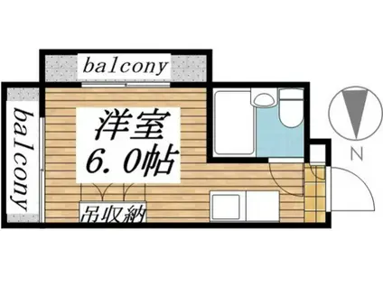 メゾン・ド・セレナード(ワンルーム/4階)の間取り写真