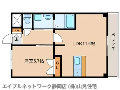 シティ・コート葵(1K/3階)の間取り写真