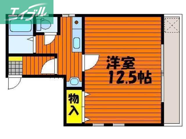 クレール雅(1K/1階)の間取り写真