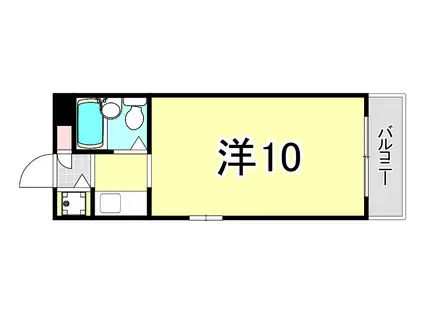 ジョイフル東灘II(1K/2階)の間取り写真