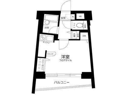 サンテミリオン目白西(ワンルーム/5階)の間取り写真