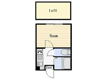 ASTREA向ヶ丘遊園(1K/1階)の間取り写真