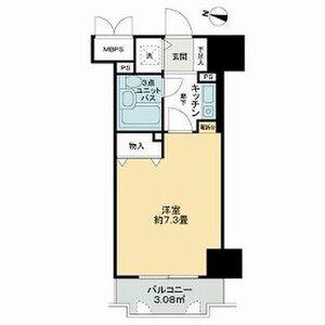 ライオンズマンション三宮東第2(1K/6階)の間取り写真