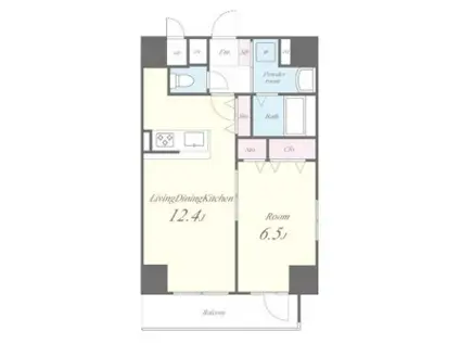 アルブル代々木八幡(1LDK/2階)の間取り写真