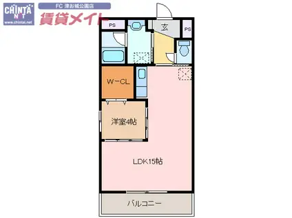 スクエア西丸之内(1LDK/9階)の間取り写真