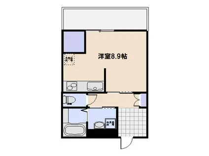 EL CLASICO駅前(1K/1階)の間取り写真