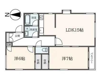 グレース和田(2LDK/2階)の間取り写真