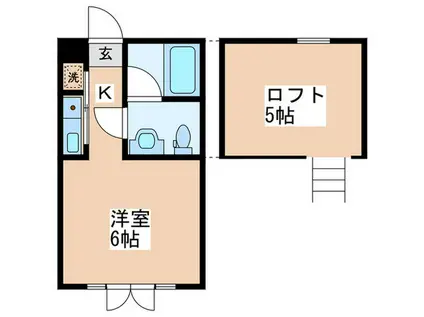 LA FONTAINE ROI(1K/1階)の間取り写真