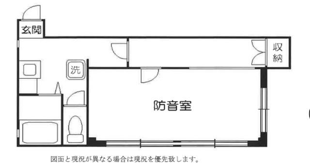 ヒルズK(1K/2階)の間取り写真