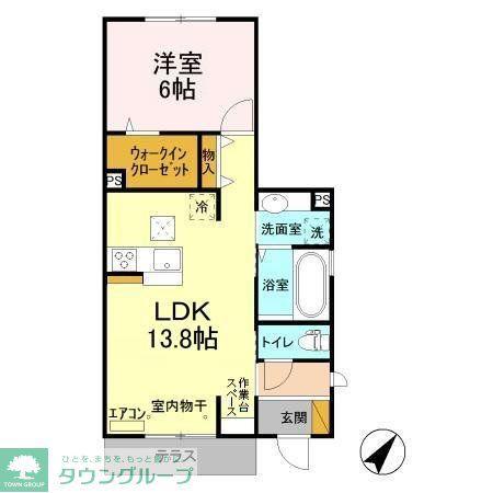 メゾン・ド・TJ2(1LDK/1階)の間取り写真