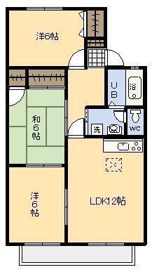 セジュールおぐら(3LDK/2階)の間取り写真