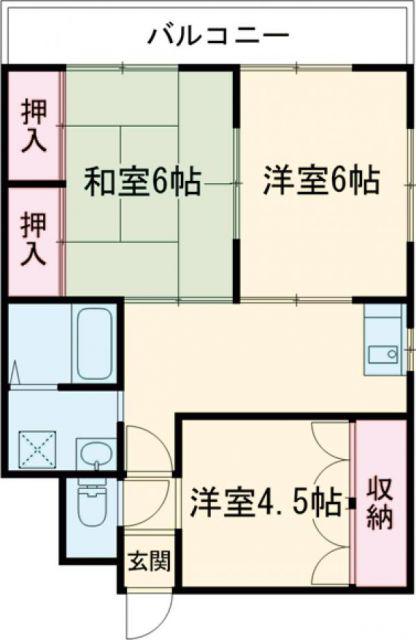 ハイブローデン龍ケ原(3LDK/4階)の間取り写真