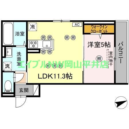 アルタ・レジデ(1LDK/3階)の間取り写真