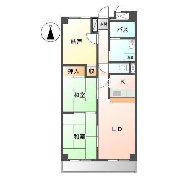 フレンドビル21(3LDK/11階)の間取り写真
