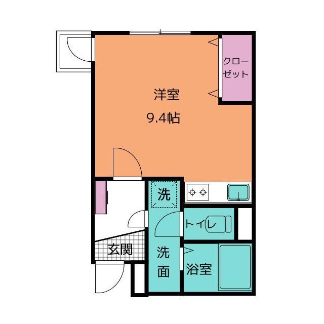 ハピデンス新宿(ワンルーム/7階)の間取り写真