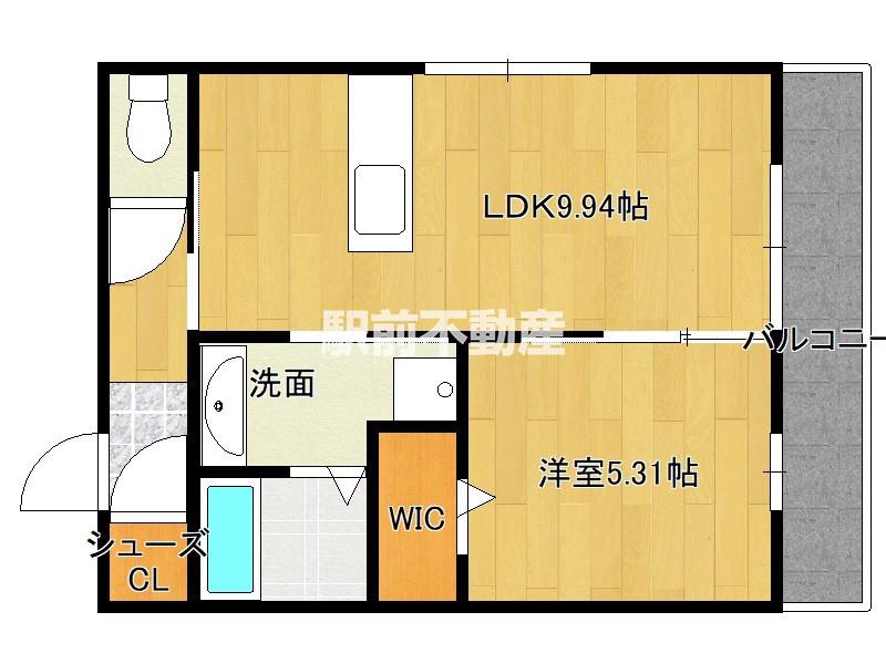 DーROOMアスキム(1LDK/1階)の間取り写真