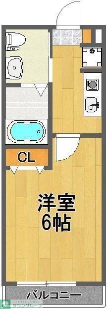 シルフィード金沢八景(1K/2階)の間取り写真