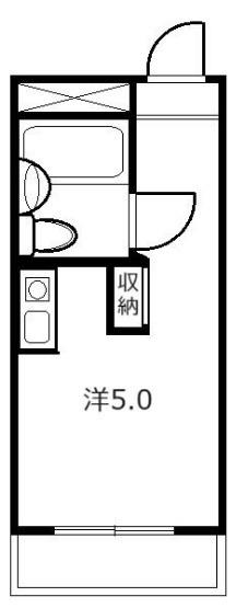 TOP中野第2(ワンルーム/2階)の間取り写真