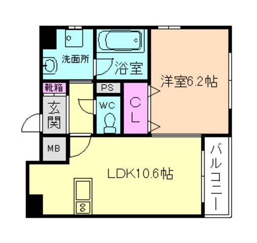 どるちぇ れがーと(1LDK/3階)の間取り写真